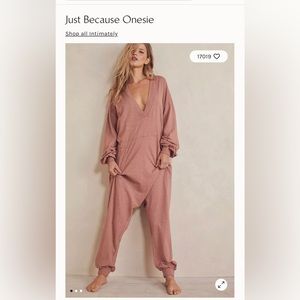 Free People Just Because Onesie Jumpsuit